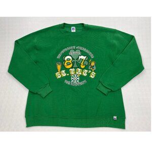 VTG 1987 Russell Athletic University Missouri St Patrick Irish Sweatshirt Men M